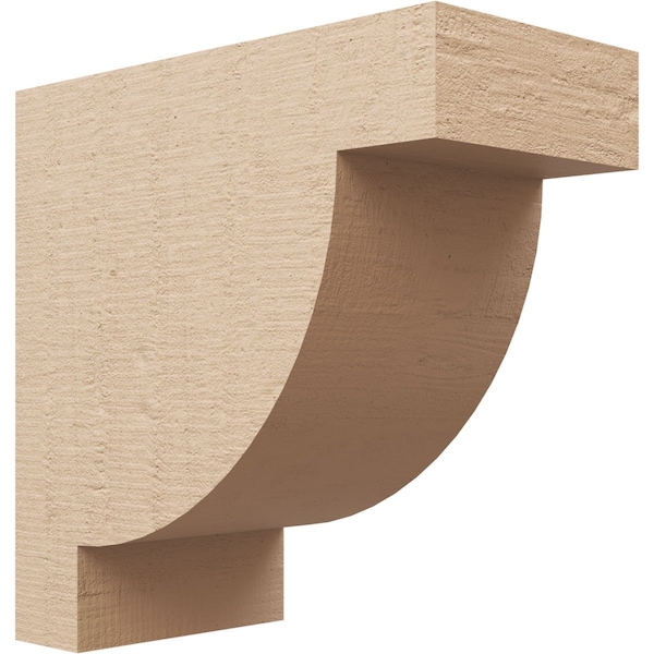 Ekena Millwork 7"W x 14"D x 14"H Classic Alpine Rough Cedar Woodgrain TimberThane Corbel, Primed Tan CORUR07X14X14ALPRCPR - main